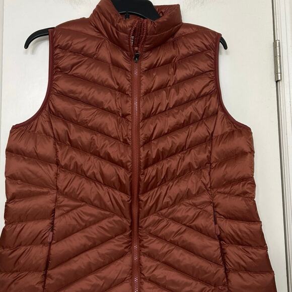 32° Heat Ultralight Down Puffer Vest Medium Rust Brown New Outdoor Layering - Picture 3 of 12